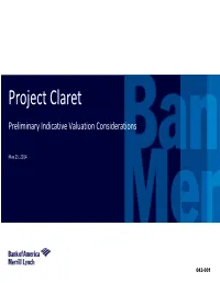 Project Claret