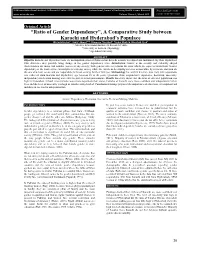 A Comparative Study Between Karachi and Hyderabad's Populace
