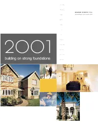 Building on Strong Foundations 2001 December 1 WP066 AR 2001 COVER V3 Tp 6/3/02 2:33 Pm Page FC2