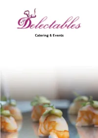 Catering & Events