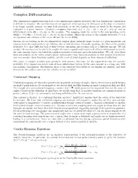 Complex Differentiation