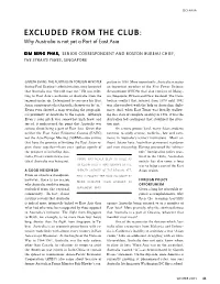 EXCLUDED from the CLUB: Why Australia Is Not Yet a Part of East Asia