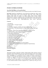Fuzzy Control Systems - Jens Jäkel, Ralf Mikut and Georg Bretthauer