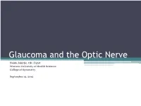 Glaucoma and the Optic Nerve Naida Jakirlic, OD, FAAO Western University of Health Sciences College of Optometry