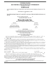 Hanesbrands Inc. (Exact Name of Registrant As Specified in Its Charter)