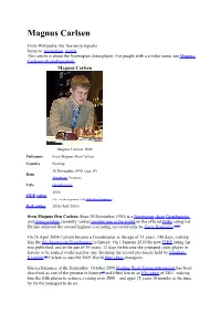 Magnus Carlsen
