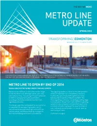 Metro Line Update