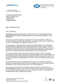 Shetland Islands Council (“SIC”), As to Their View on Whether the Proposed Works Are an Environmental Impact Assessment (“EIA”) Project