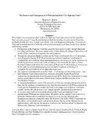 The Sources and Consequences of Polarization in the U.S. Supreme Court