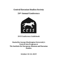 CESS 2019 – Conference Guidebook