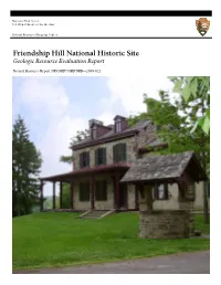 Friendship Hill National Historic Site Geologic Resource Evaluation Report