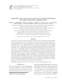 Gastroprotective Effect of Byrsonima Sericea DC Leaf Extract Against Ethanol-Induced Gastric Injury and Its Possible Mechanisms of Action