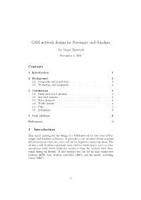 GSM Network Design for Stavanger and Sandnes