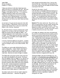 June 19 B Devour Scripture Ezekiel 3:1-3 (NLT) Today We Continue To