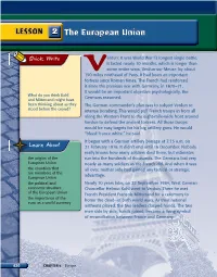 LESSON 2 the European Union the European Union T