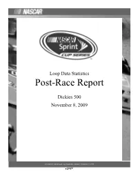 Post-Race Report