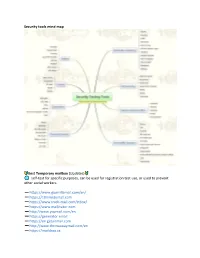 Security Tools Mind Map Best Temporary Mailbox (Updates)