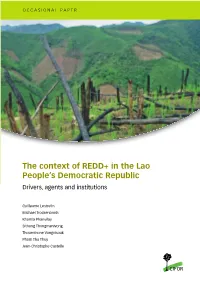 The Context of REDD+ in the Lao People's Democratic Republic