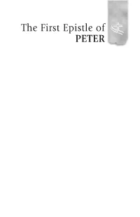 The First Epistle of Peter