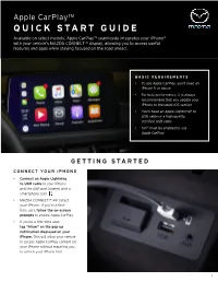 Apple Carplay Quick Start Guide