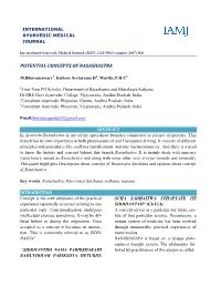 Potential Concepts of Rasashastr Epts Of