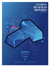 Québec Mining 2019 Québec Mining 2019
