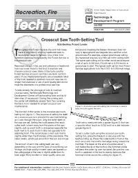 Recreation, Fire Forest Service Technology & Development Program