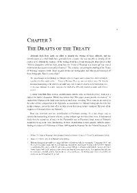 Chapter 3 the Drafts of the Treaty
