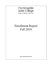 Enrollment Report Fall 2018