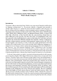 Globalization and the Myth of Killer Languages: What's Really Going