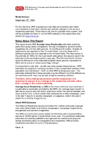 Notes About This Report