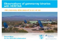 Observations of Gamma-Ray Binaries with VERITAS