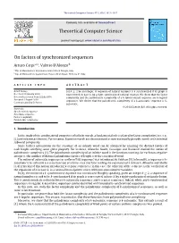 On Factors of Synchronized Sequences