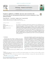 Prognostic Significance of IFITM1 Expression and Correlation With