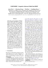LIMIT-BERT : Linguistics Informed Multi-Task BERT