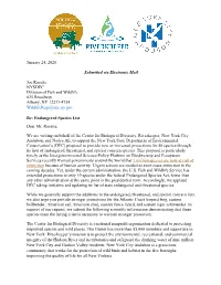 New York State Endangered Species List