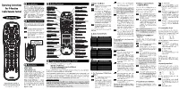 Operating Instructions for 4-Function Cable Remote Control