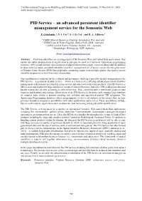 PID Service – an Advanced Persistent Identifier Management Service for the Semantic Web