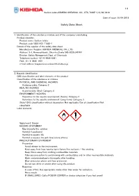 Safety Data Sheet