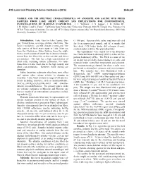 Visible and Nir Spectral Characteristics Of