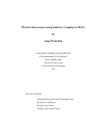 Wireless Interconnect Using Inductive Coupling in 3D-Ics by Sang Wook