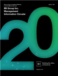 2021 Management Information Circular