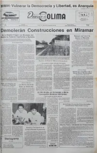Demolerán Construcciones En Miramar