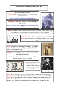 Development of a Dictatorship in Germany 1918 to 1945. the Final