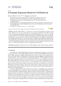 A Semantic Expansion Model for VGI Retrieval