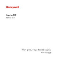 Allen-Bradley Interface Reference