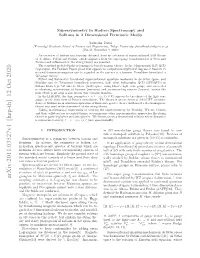 Arxiv:2011.03527V1 [Hep-Th] 12 Oct 2020 Uaino Eszmn W)Mdl1,Aconformal a of Model[1], Structure (WZ) Wess-Zumino of Mulation Does There and Partner