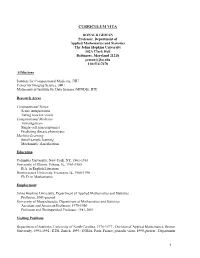Curriculum Vita
