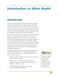 Introduction to Allied Health