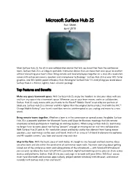 Microsoft Surface Hub 2S Fact Sheet April 2019